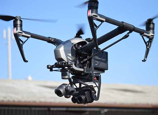 Inspektions-Drohne im Bereich Bauwirtschaft